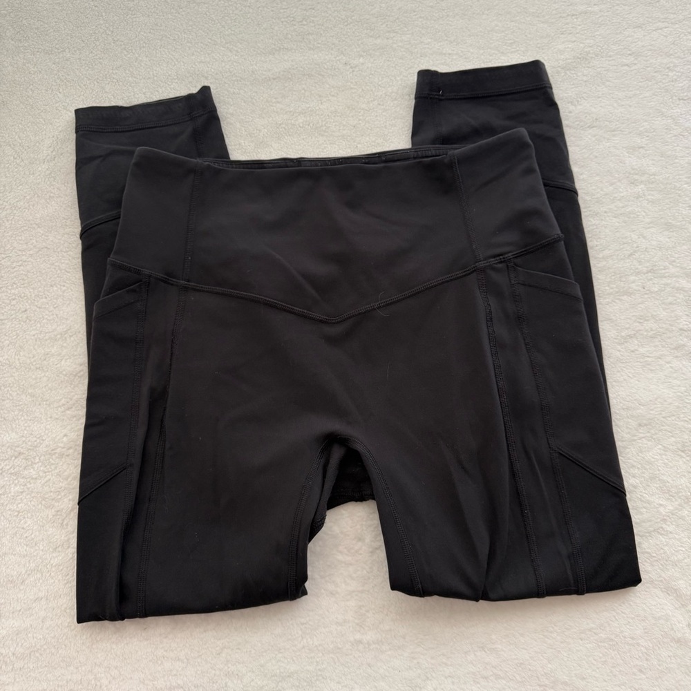 Lululemon All The Right Places Crop II Leggings *23" Size 8 in Black Activewear - Picture 7 of 13
